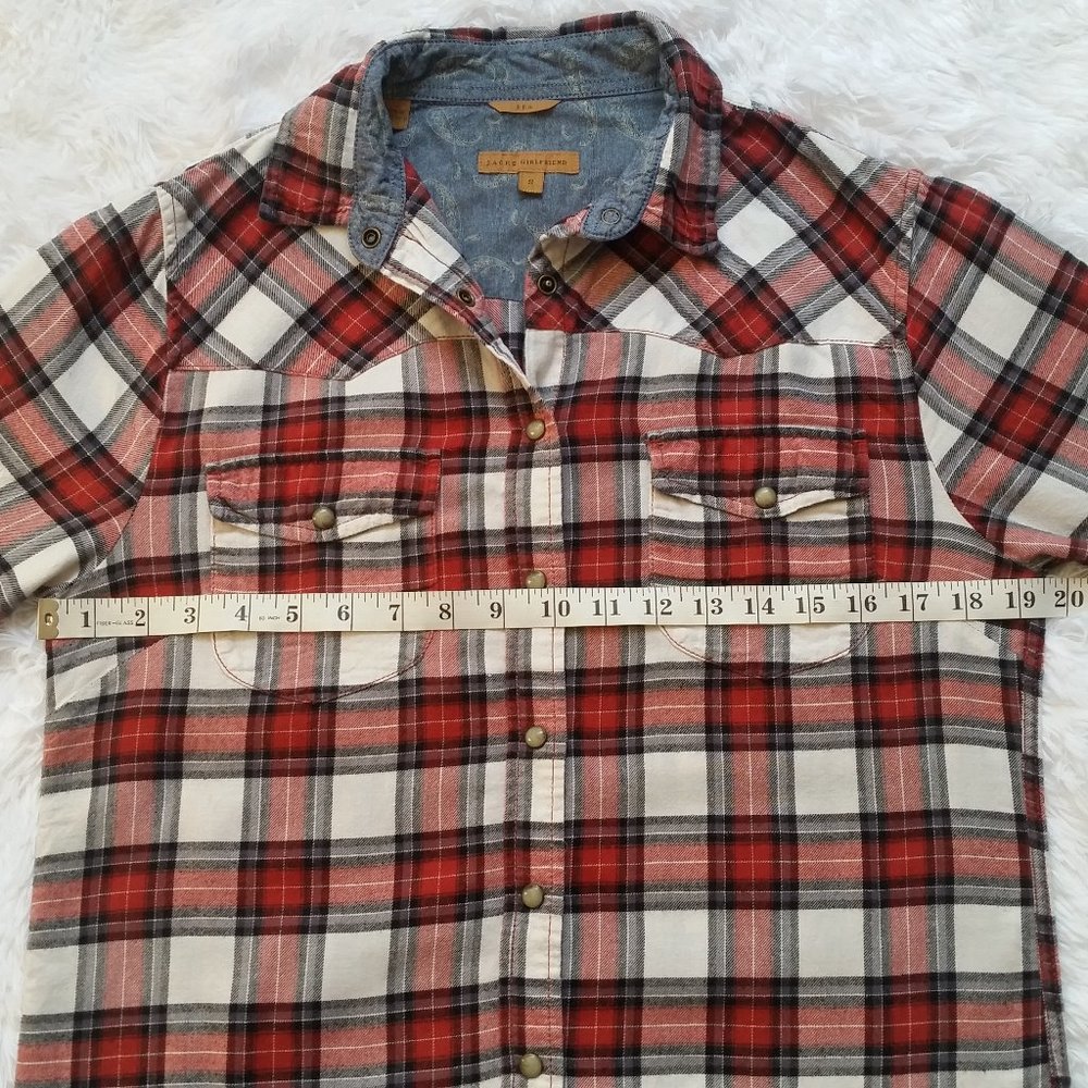 Jachs Girlfriend Red Plaid Shirt - Picture 6 of 8